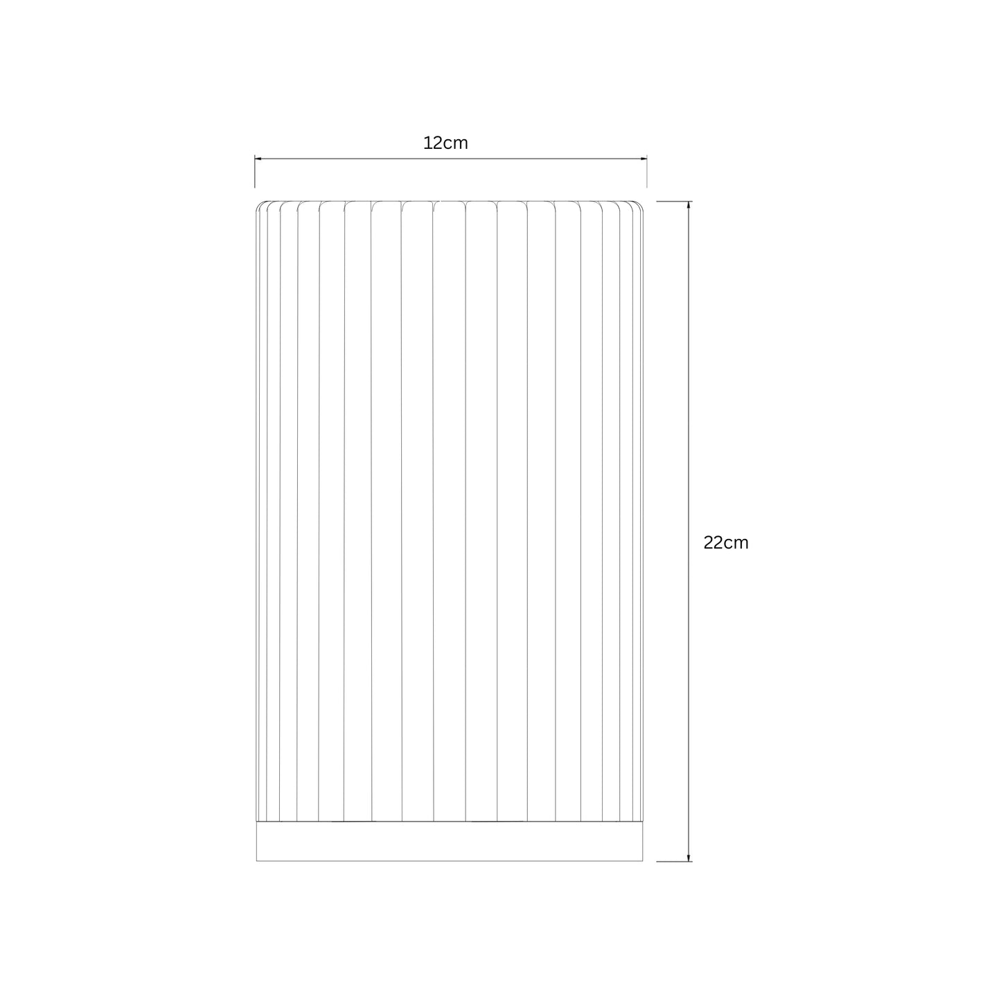 Imperia Sunset Edition Tischlampe – moderne Designerleuchte, warmes Licht, Sonnenuntergangslicht, minimalistisches geriffeltes Design in Beige, ideal für Schlafzimmer und Wohnzimmer, Nachttisch