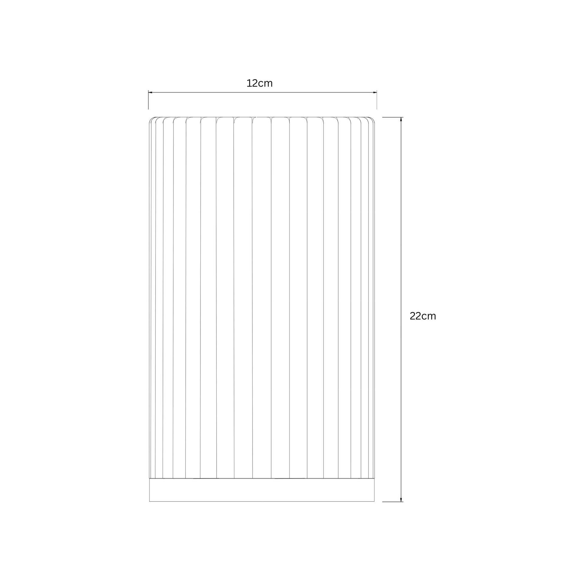 Imperia Sunset Edition Tischlampe – moderne Designerleuchte, warmes Licht, Sonnenuntergangslicht, minimalistisches geriffeltes Design in Beige, ideal für Schlafzimmer und Wohnzimmer, Nachttisch