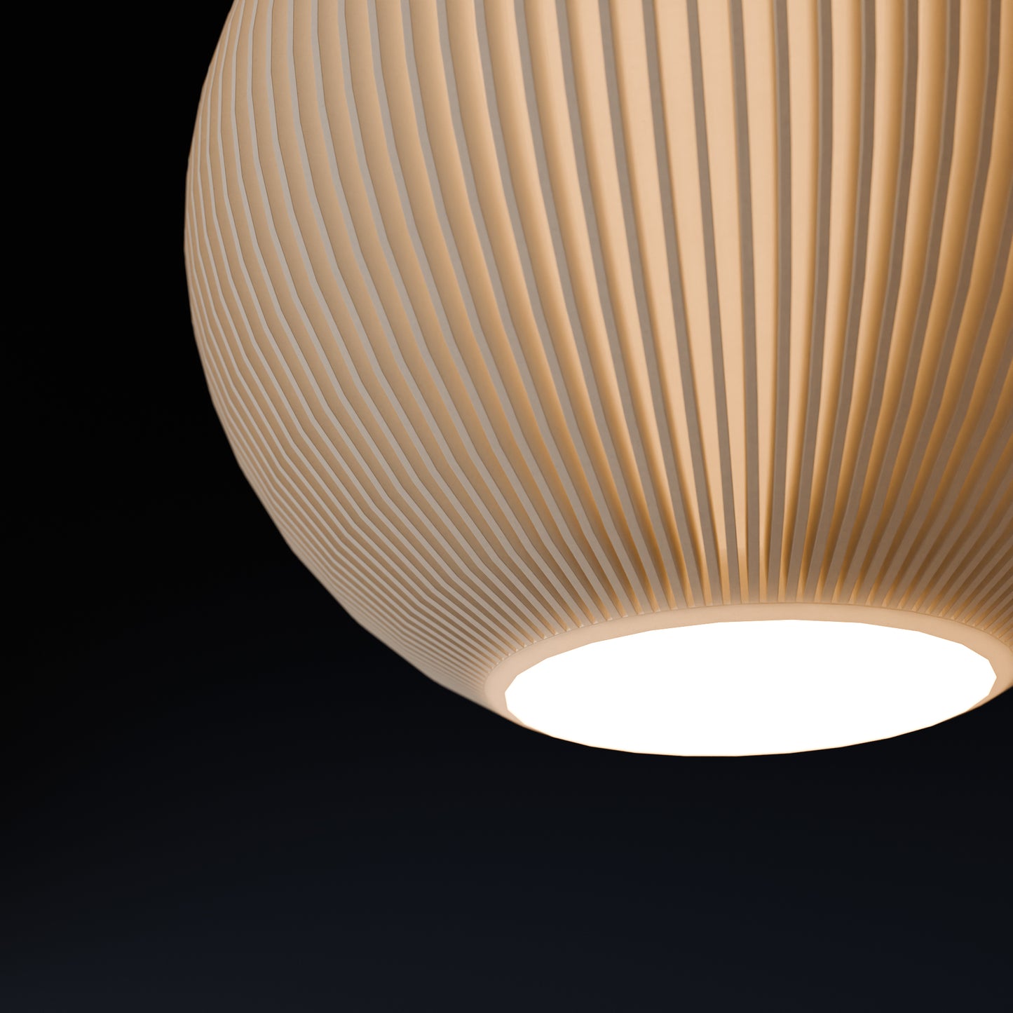 Antares Hängelampe in zeitlosem, skulpturalem Design mit warmen Leuchten