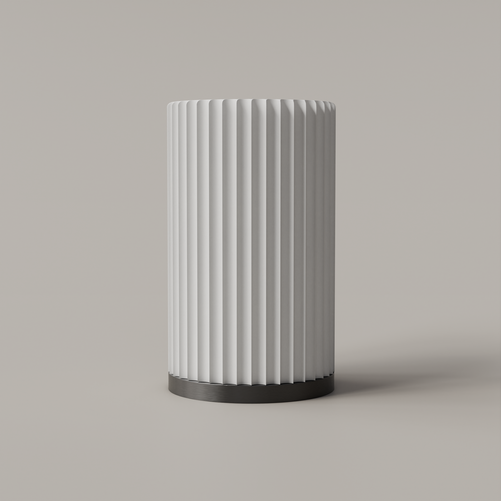 Imperia Nachttischlampe in Weiß aus 3D-Druck, modernes Design